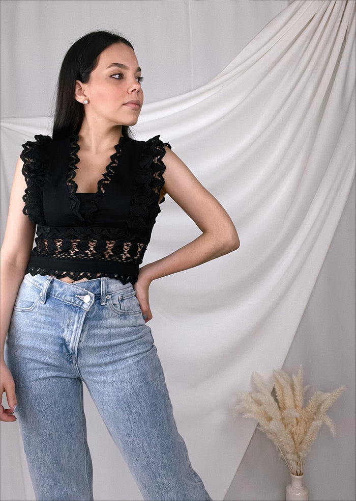 Lace Trim Top